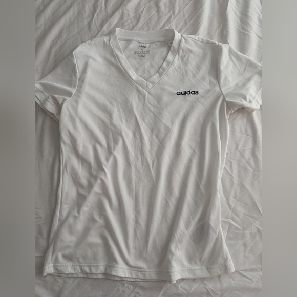Adidas White Athletic Jersey Shirt - Picture 1 of 2